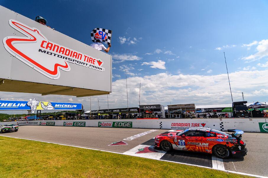 Jade Buford and James Pesek’s Mustang GT4 finished seventh Saturday in the Michelin Pilot Challenge. Jade Buford and James Pesek’s Mustang GT4 finished seventh Saturday in the Michelin Pilot Challenge.